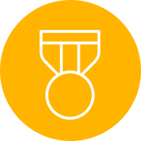 Gold Icon of
an Award