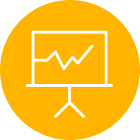 Gold Icon of
a Business Presentation